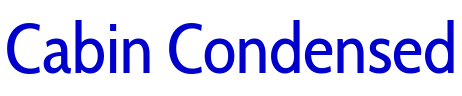 Cabin Condensed 字体